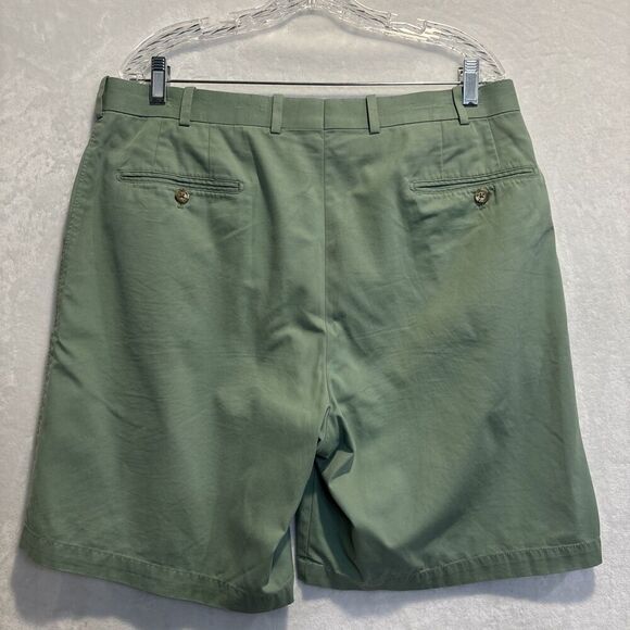 Peter Millar Pure Cotton Flat Front Golf Casual Chino Shorts Men’s Size 36 Green - Picture 6 of 12